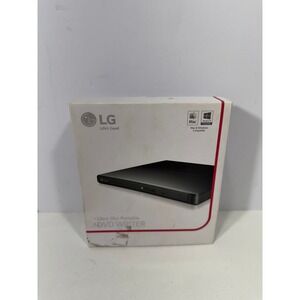 LG Ultra Slim Portable DVD Writer GP55EX70 External Drive Black Windows Mac New